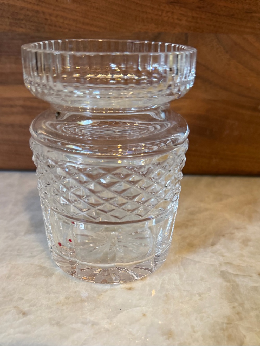 Waterford Crystal jam jar -missing lid